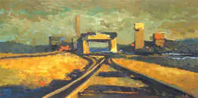 Roy, Jamini (Artist). The Railway Track, n.d. | Painting