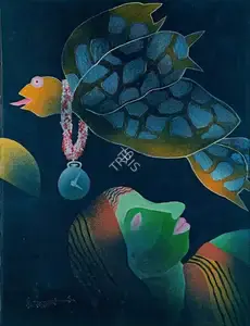 Dasgupta, Dharmanarayan (Artist). Untitled, 1963 | Painting