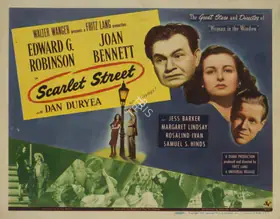 Krasner, Milton R. (Cinematographer), Scarlet Street, 1945 | Lobby Card