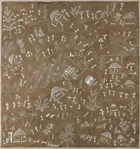 Mashe, Sadashiv (Artist). Untitled (Warli Painting), n.d. | Painting