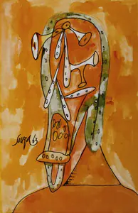 Souza, F.N. (Artist). Head, 1963 | Painting