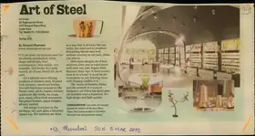 Sharma, Komal (Reporter). Art of Steel, 05 March 2006 | Newspaper Clipping | 00850079