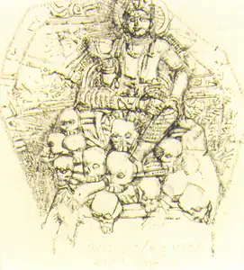Pyne, Ganesh (Artist). Scene From The Mahabharata, n.d. | Drawing