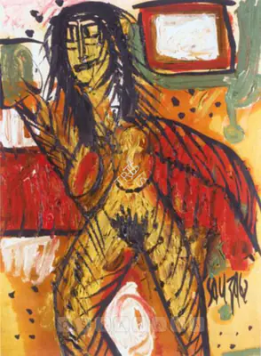 Souza, F.N. (Artist). Untitled, 1962 | Painting