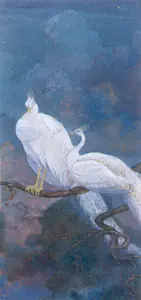 Tagore, Abanindranath (Artist). Peacocks, n.d. | Painting