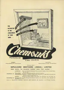 Sepulchre Brothers India (Advertiser). Chemould, 1951 | Advertisement