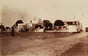 Dayal, Lala Deen (Photographer), Residency rear view Odeypur, c.1890 | Antiquarian Photograph
