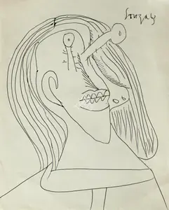 Souza, F.N. (Artist). Untitled, 1963 | Drawing