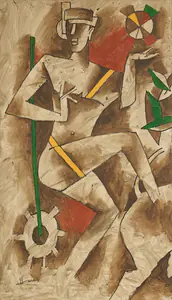 Husain, M.F. (Artist). OPCE 19, 2004 | Painting