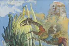 Chander Shekhar, P.S. (Artist). Temptation 2, mid 1980s | Painting