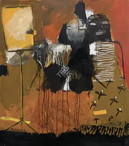 Mazumdar, Chittrovanu (Artist). Untitled, 1994 | Painting