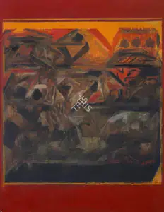 Raza, S.H. (Artist). Untitled, 1981 | Painting
