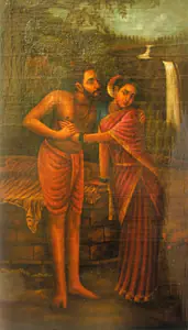 Varma, Raja Ravi (Artist). Arjun Subhadra, n.d. | Painting