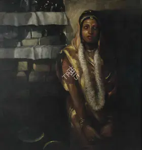 Bhattacharjee, Bikash (Artist). An Unknown Bride, 1981 | Painting