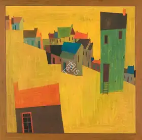 Raza, S.H. (Artist). Landscape from Provence, 1951 | Painting