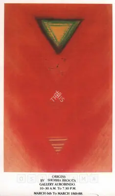 Broota, Shobha (Artist). Origins by Shobha Broota, 1988 | Solo Exhibition Invitation | 00858943