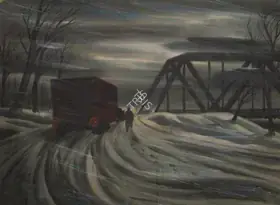 Capra, Frank (Producer), It's A Wonderful Life, 1946 | Set Design Painting