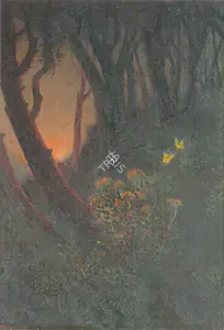 Gangooly, J.P. (Artist). Yellow Butterflies, n.d. | Painting