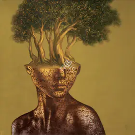 Vede, Nilesh (Artist). Disappeared Thoughts, 2017 | Painting