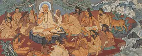 Bose, Nandalal (Artist). Sankaracharya and Disciples, 1953 | Painting