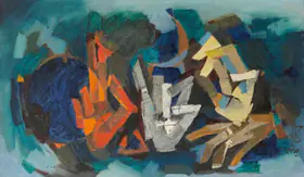 Husain, M.F. (Artist). Untitled (Mudra), c.1970 | Painting