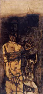 Husain, M.F. (Artist). Man, 1963 | Painting