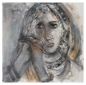 Sivanesan, M. (Artist). Untitled (Portrait of a Woman), 1999 | Painting