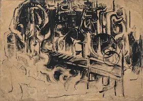Biswas, Nikhil (Artist). Durgapur Steel Works, n.d. | Painting