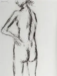 Padamsee, Akbar (Artist). Untitled (Nude), 2002 | Drawing