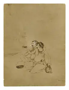 Bose, Nandalal (Artist). Jagai-Madhai, c.1910 | Painting