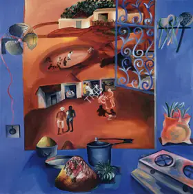 Khakhar, Bhupen P. (Artist). Kitchen Window , 1997 | Painting