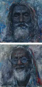 Rabbani, Golam (Artist). Old Man-1&2, 2004 | Painting