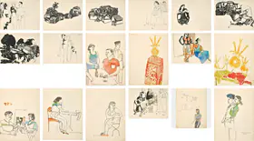 Goud, K. Laxma (Artist). A Sketchbook from the 1980s, 1984 | 1986 | Painting