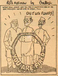 Chatterjee, Basu (Cartoonist). Say It with Flowers !, 1960 | Cartoons