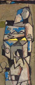Husain, M.F. (Artist). Peep-Show, 1957 | Painting