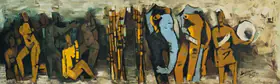 Husain, M.F. (Artist). Untitled (Tribal), 1959 | Painting