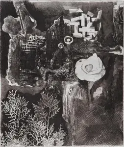 Hore, Somnath (Artist). Birth of a White Rose, c.1960 | Graphic Art