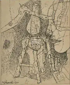 Pyne, Ganesh (Artist). Untitled, 1983 | Drawing