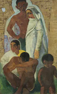 Sanyal, B.C. (Artist). Untitled, 1948 | Painting