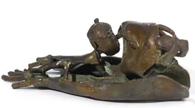 Hore, Somnath (Artist). Untitled (Mother and Child), 1996 | Sculpture