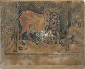 Bose, Nandalal (Artist). Untitled, 1955 | Painting
