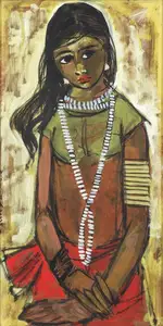 Sivanesan, M. (Artist). Untitled (Girl), n.d. | Painting