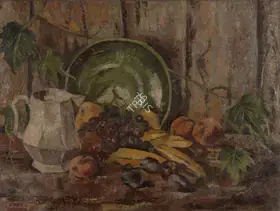 Sabavala, Jehangir (Artist). Still Life with Fruit, 1949-1950 | Painting