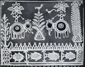 Roy, Jamini (Artist). Alopna, n.d. | Painting