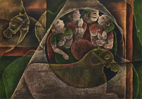 Singh, Rameshwar (Artist). Memory of First Century, 1986 | Painting