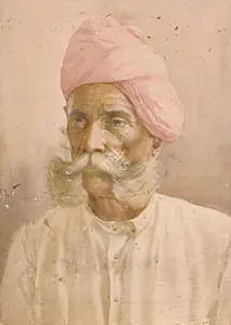 Haldankar, S.L. (Artist). Portrait of an Elderly Man, 1911 | Painting