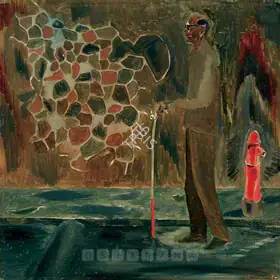 Dodiya, Atul (Artist). Walking Man, 1985 | Painting