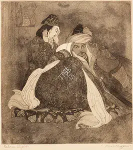 Chughtai, M.A.R. (Artist). Omar Khayyam, n.d. | Graphic Art