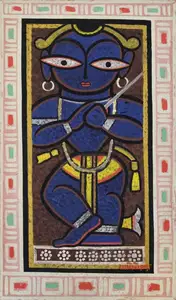 Roy, Jamini (Artist). Untitled (Krishna), circa 1950 | Painting