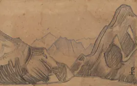 Roerich, Nicholas (Artist). Ladak 1940, 1940 | Drawing